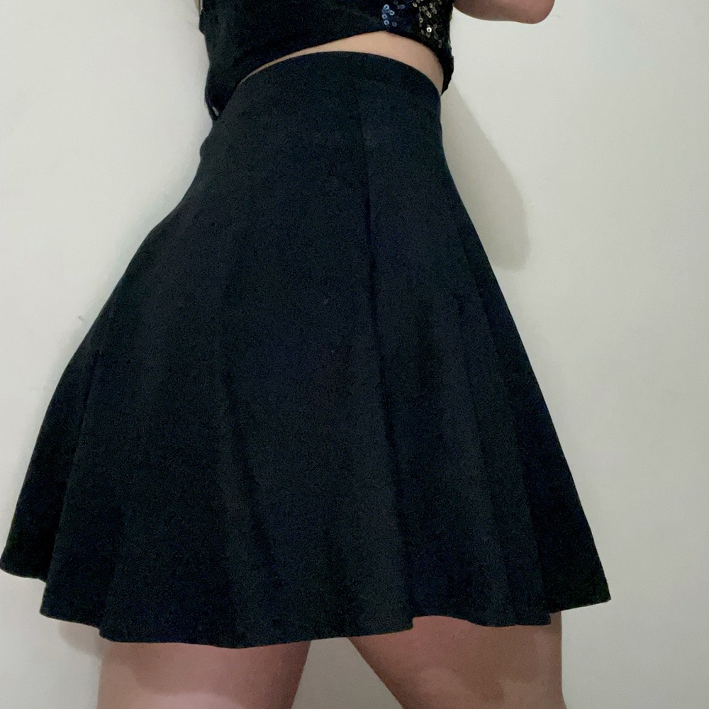 Crop top and a skirt